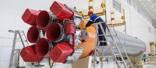 Assembly of Soyuz carrier rocket ahead of its first launch from Vostochny space center Assembly of Soyuz carrier rocket ahead of its first launch from Vostochny space center - Sputnik International