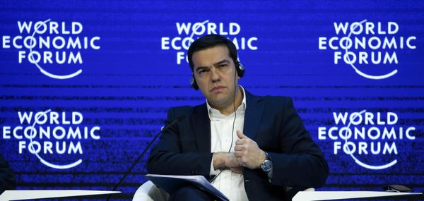 Greek Prime Minister Alexis Tsipras attends the session 'The Future of Europe' at the annual meeting of the World Economic Forum (WEF) in Davos, Switzerland - Sputnik International