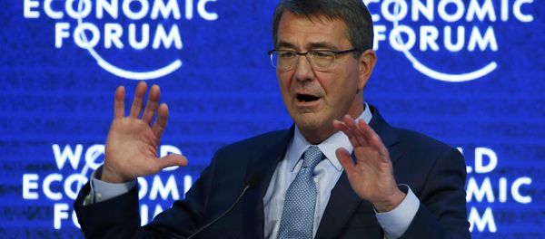 US Secretary of Defence Ashton Carter attends the annual meeting of the World Economic Forum (WEF) in Davos, Switzerland January 22, 2016. - Sputnik International