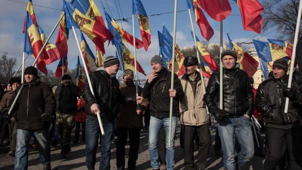Participants of the opposition protest rally in Chisinau Participants of the opposition protest rally in Chisinau - Sputnik International