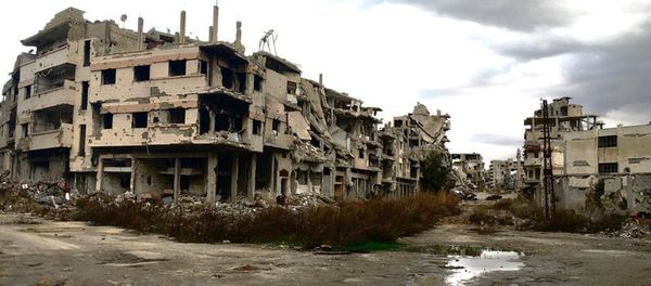 Destruction in Homs, Syria Destruction in Homs, Syria - Sputnik International