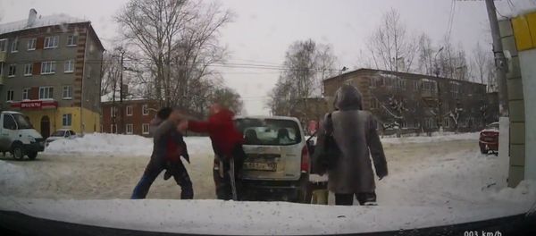 Road Rage Fight With Unexpected Ending Road Rage Fight With Unexpected Ending - Sputnik International