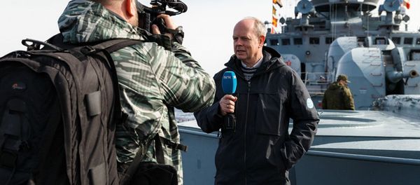 Journalists onboard the ships of the Russian permament naval group in the Mediterranean Sea - Sputnik International