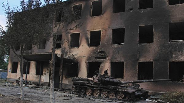 A Russian peacekeepers' destroyed military base in Tskhinvali, South Ossetia. File photo A Russian peacekeepers' destroyed military base in Tskhinvali, South Ossetia. File photo - Sputnik International