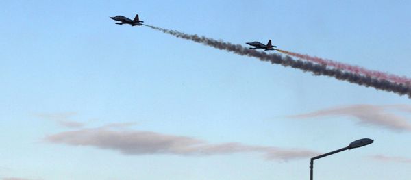 The Turkish Air Force, Turkish Stars aerobatic demonstration team, perform during celebrations of the 31st anniversary of proclamation of the Turkish Republic of Northern Cyprus (TRNC) on November 16,2014, in the Turkish occupied north of the Eastern Mediterranean Island in Kyrenia The Turkish Air Force, Turkish Stars aerobatic demonstration team, perform during celebrations of the 31st anniversary of proclamation of the Turkish Republic of Northern Cyprus (TRNC) on November 16,2014, in the Turkish occupied north of the Eastern Mediterranean Island in Kyrenia - Sputnik International