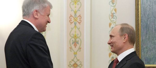Prime Minister Vladimir Putin meets with his Bavarian counterpart Horst Seehofer - Sputnik International