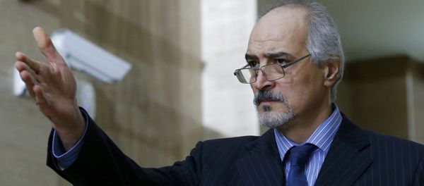 Syrian Ambassador to the U.N. Bashar Jaafari holds a news conference during the Syrian Peace talks at the United Nations European headquarters in Geneva, Switzerland, February 2, 2016 Syrian Ambassador to the U.N. Bashar Jaafari holds a news conference during the Syrian Peace talks at the United Nations European headquarters in Geneva, Switzerland, February 2, 2016 - Sputnik International