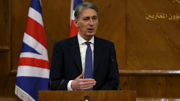 Britain's Foreign Secretary Philip Hammond speaks during a joint news conference with Jordan's Foreign Minister Nasser Judeh at the Foreign Ministry in Amman, Jordan, February 1, 2016 Britain's Foreign Secretary Philip Hammond speaks during a joint news conference with Jordan's Foreign Minister Nasser Judeh at the Foreign Ministry in Amman, Jordan, February 1, 2016 - Sputnik International