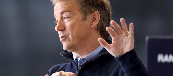 U.S. Republican presidential candidate Senator Rand Paul talks to supporters at a campaign stop at the National Sprint Car Hall of Fame and Museum in Knoxville, Iowa, in this file photo from January 29, 2016 U.S. Republican presidential candidate Senator Rand Paul talks to supporters at a campaign stop at the National Sprint Car Hall of Fame and Museum in Knoxville, Iowa, in this file photo from January 29, 2016 - Sputnik International