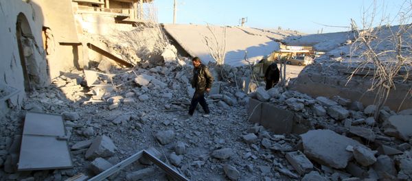 Destroyed Anadan city, Northern Aleppo countryside, Syria Destroyed Anadan city, Northern Aleppo countryside, Syria - Sputnik International