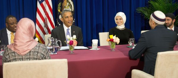 President Barack Obama meets with members of Muslim-American community at the Islamic Society of Baltimore, Wednesday, Feb. 3, 2016, in Baltimore, Md. President Barack Obama meets with members of Muslim-American community at the Islamic Society of Baltimore, Wednesday, Feb. 3, 2016, in Baltimore, Md. - Sputnik International