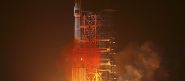 In this photo released by the Xinhua news agency, an orbiter is launched by a Long March-3III carrier rocket from the Xichang Satellite Launch Center in southwest China's Sichuan Province, on Sunday Jan. 17, 2010 In this photo released by the Xinhua news agency, an orbiter is launched by a Long March-3III carrier rocket from the Xichang Satellite Launch Center in southwest China's Sichuan Province, on Sunday Jan. 17, 2010 - Sputnik International