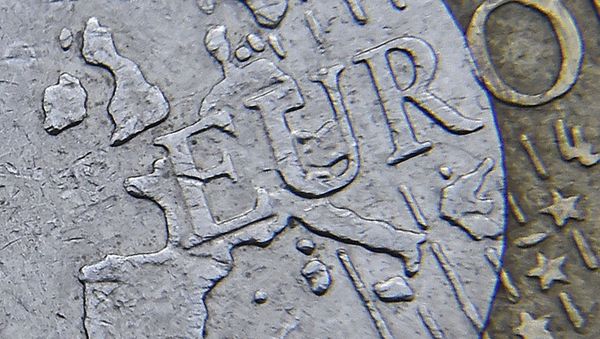 Detail of a European map, including Great Britain, is seen on the face of a Euro coin in London, Britain. - Sputnik International