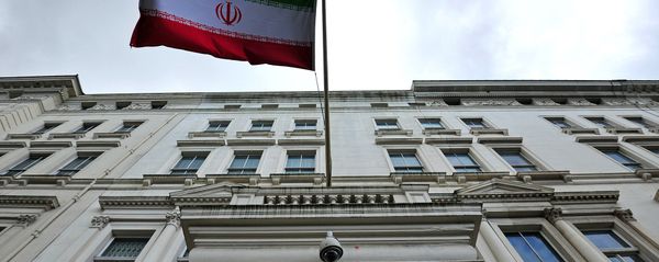 The Iranian flag hangs outside the Iranian embassy in central London on February 20, 2014 The Iranian flag hangs outside the Iranian embassy in central London on February 20, 2014 - Sputnik International