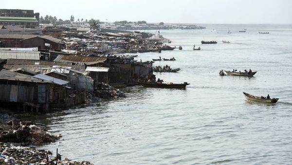 A picture taken on July 1, 2015, shows a general view of the lagoon in Cotonou - Sputnik International
