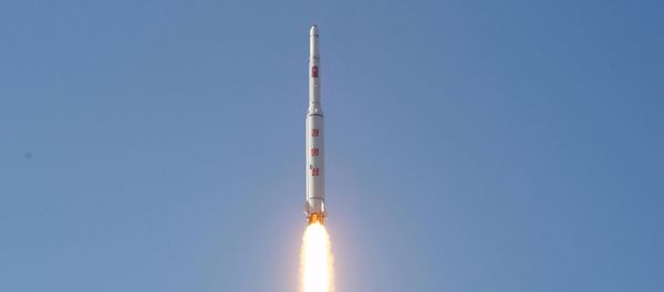 A North Korean long-range rocket is launched into the air at the Sohae rocket launch site in this undated photo released by North Korea's Korean Central News Agency (KCNA) in Pyongyang February 7, 2016. A North Korean long-range rocket is launched into the air at the Sohae rocket launch site in this undated photo released by North Korea's Korean Central News Agency (KCNA) in Pyongyang February 7, 2016. - Sputnik International