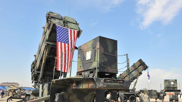 A US Army's Patriot Surface-to Air missile system is displayed during the Air Power Day at the US airbase in Osan, south of Seoul on October 12, 2008 - Sputnik International