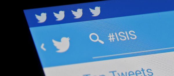 The Islamic State hashtag (#ISIS) is seen typed into the Twitter application on a smartphone in this picture illustration taken in Zenica, Bosnia and Herzegovina, February 6, 2016 The Islamic State hashtag (#ISIS) is seen typed into the Twitter application on a smartphone in this picture illustration taken in Zenica, Bosnia and Herzegovina, February 6, 2016 - Sputnik International