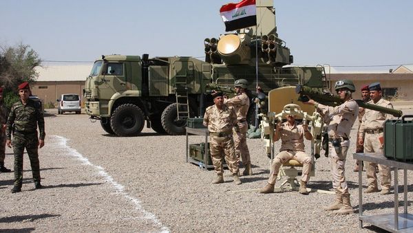 Surface-to-air missile weapon system Pantsir-S1 and Igla-S MANPADS system with 1PN97M Mowgli-2M thermal imager, used by Iraq's armed forces. - Sputnik International