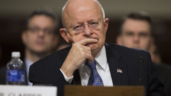 Director of National Intelligence James Clapper testifies during a Senate Armed Services Committee hearing about worldwide threats, on Capitol Hill, Tuesday, Feb. 9, 2016, in Washington. Director of National Intelligence James Clapper testifies during a Senate Armed Services Committee hearing about worldwide threats, on Capitol Hill, Tuesday, Feb. 9, 2016, in Washington. - Sputnik International