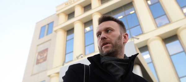 Lawyer and politician Alexei Navalny is seen near the Moscow City Court building Lawyer and politician Alexei Navalny is seen near the Moscow City Court building - Sputnik International