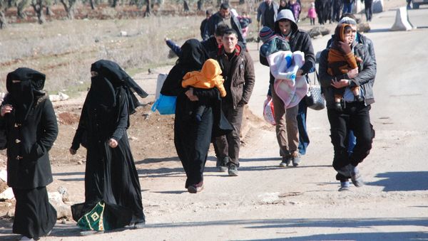 Refugees arriving in Afrin Refugees arriving in Afrin - Sputnik International