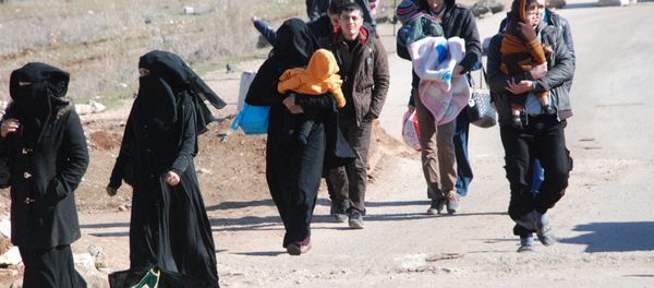 Refugees arriving in Afrin Refugees arriving in Afrin - Sputnik International