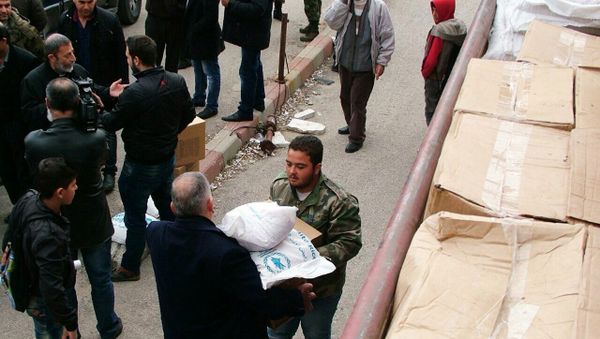 Russia delivered humanitarian aid to Syrian Kessab, Latakia Province Russia delivered humanitarian aid to Syrian Kessab, Latakia Province - Sputnik International