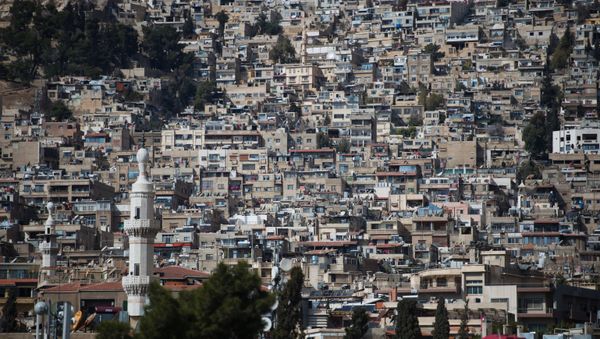 Refugee camp in Damascus Refugee camp in Damascus - Sputnik International