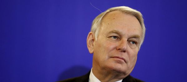 Newly-appointed French Foreign Minister Jean-Marc Ayrault reacts as he attends a news conference during the official handover ceremony at the Quai d'Orsay, Ministry of Foreign Affairs, in Paris, France, February 12, 2016. Newly-appointed French Foreign Minister Jean-Marc Ayrault reacts as he attends a news conference during the official handover ceremony at the Quai d'Orsay, Ministry of Foreign Affairs, in Paris, France, February 12, 2016. - Sputnik International