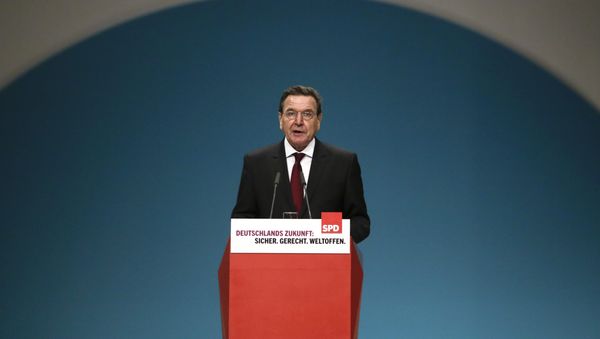 Former German SPD Chancellor Gerhard Schroeder - Sputnik International