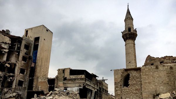 Old Town destruction in Aleppo. Old Town destruction in Aleppo. - Sputnik International