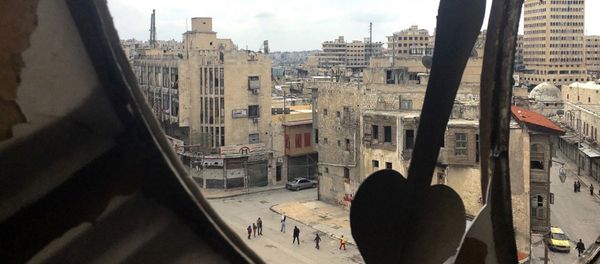 View of the Old Town of Aleppo from the Clock Tower. This 12th-16th-century set of buildings was included into the UNESCO World Heritage list in 1986. - Sputnik International