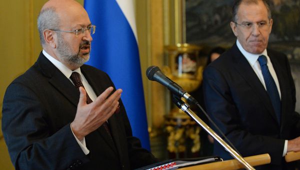 Organisation for Security and Co-operation in Europe (OSCE) Secretary General Lamberto Zannier (L) and Russian Foreign Minister Sergei Lavrov attend a press conference following their meeting in Moscow on November 8, 2013. Organisation for Security and Co-operation in Europe (OSCE) Secretary General Lamberto Zannier (L) and Russian Foreign Minister Sergei Lavrov attend a press conference following their meeting in Moscow on November 8, 2013. - Sputnik International