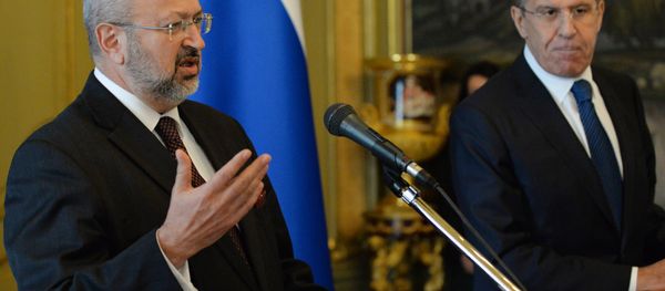 Organisation for Security and Co-operation in Europe (OSCE) Secretary General Lamberto Zannier (L) and Russian Foreign Minister Sergei Lavrov attend a press conference following their meeting in Moscow on November 8, 2013. - Sputnik International
