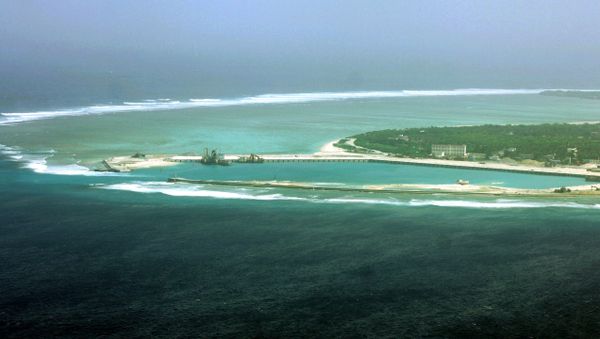 View of the part of the city of Sansha on the island of Yongxing, also known as Woody island in the disputed Paracel chain. (File) View of the part of the city of Sansha on the island of Yongxing, also known as Woody island in the disputed Paracel chain. (File) - Sputnik International