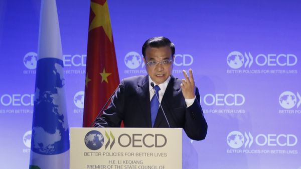 China's Prime Minister Li Keqiang delivers a speech at the OECD (Organisation for Economic Co-operation and Development) China's Prime Minister Li Keqiang delivers a speech at the OECD (Organisation for Economic Co-operation and Development) - Sputnik International