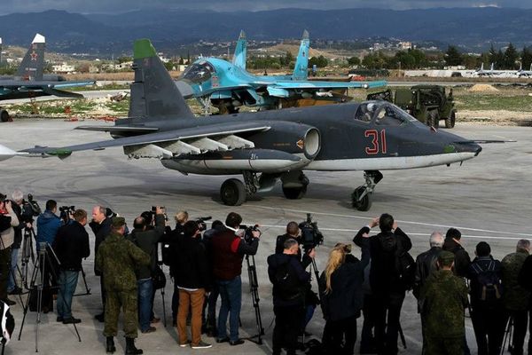 Foreign journalists at the Hmeymim airbase in Syria. File photo Foreign journalists at the Hmeymim airbase in Syria. File photo - Sputnik International