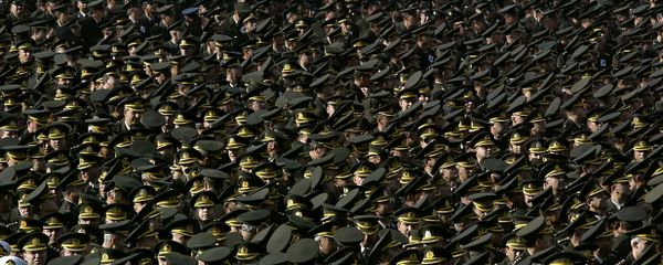 Turkish soldiers parade for modern Turkey's founder Mustafa Kemal Ataturk during a commemoration ceremony in the capital Ankara 10 November 2004 to mark the 66th anniversary of the death of Ataturk Turkish soldiers parade for modern Turkey's founder Mustafa Kemal Ataturk during a commemoration ceremony in the capital Ankara 10 November 2004 to mark the 66th anniversary of the death of Ataturk - Sputnik International