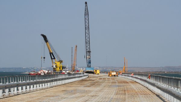 Kerch Strait Bridge Preparatory Work in Taman - Sputnik International