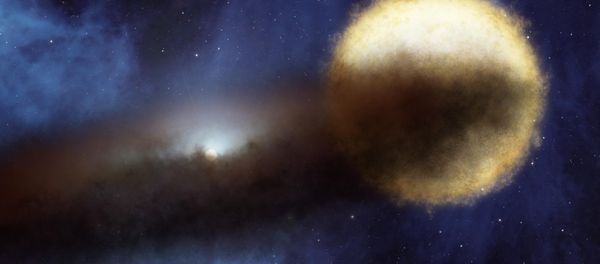 An artist's impression of the Epsilon Aurigae star system - Sputnik International