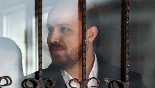 Turkish President's son Bilal Erdogan leaves a polling station in Istanbul on November 1, 2015 after casting his vote for Turkey's legislative - Sputnik International