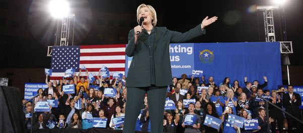 Democratic presidential candidate Hillary Clinton speaks during a rally Friday, Feb. 19, 2016, in Las Vegas - Sputnik International