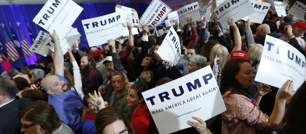 Trump supporters rally behind their candidate during the South Carolina primary process on Friday, February 19. Trump supporters rally behind their candidate during the South Carolina primary process on Friday, February 19. - Sputnik International