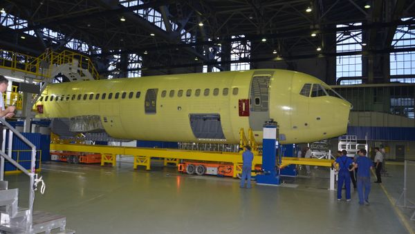Construction of the MC-21 passenger plane Construction of the MC-21 passenger plane - Sputnik International