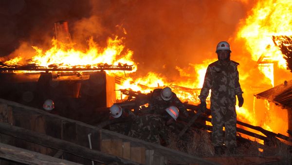 Firefighters in China. File photo - Sputnik International