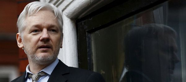 WikiLeaks founder Julian Assange makes a speech from the balcony of the Ecuadorian Embassy, in central London, Britain in this February 5, 2016. WikiLeaks founder Julian Assange makes a speech from the balcony of the Ecuadorian Embassy, in central London, Britain in this February 5, 2016. - Sputnik International