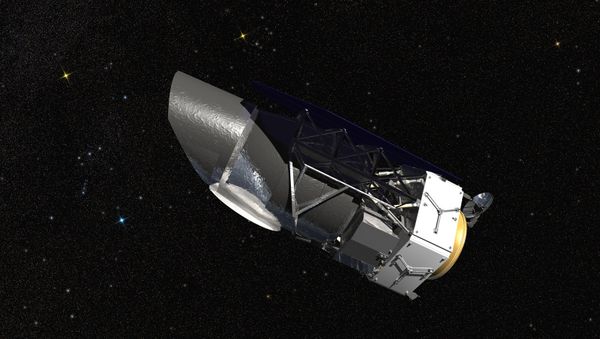 Artist conception of the Wide Field Infrared Survey Telescope (WFIRST) - Sputnik International