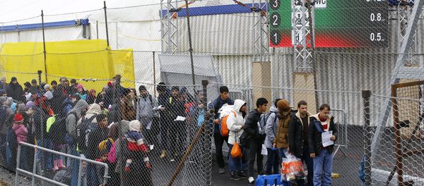 Migrants wait to cross the border from Slovenia into Spielfeld in Austria, in this February 16, 2016 file photo. Migrants wait to cross the border from Slovenia into Spielfeld in Austria, in this February 16, 2016 file photo. - Sputnik International