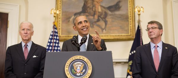 President Barack Obama, accompanied by Vice President Joe Biden and Defense Secretary Ash Carter, speaks in the Roosevelt Room of the White House in Washington, Tuesday, Feb. 23, 2016, to discuss the detention center at Guantanamo Bay, Cuba. President Barack Obama, accompanied by Vice President Joe Biden and Defense Secretary Ash Carter, speaks in the Roosevelt Room of the White House in Washington, Tuesday, Feb. 23, 2016, to discuss the detention center at Guantanamo Bay, Cuba. - Sputnik International